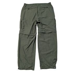 REI Zip off lightweight Olive Green hiking/travel pants, Women's size 14P